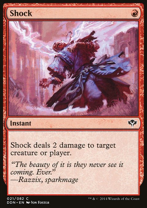 Shock, Duel Decks: Speed vs. Cunning #21, Magic: The Gathering card