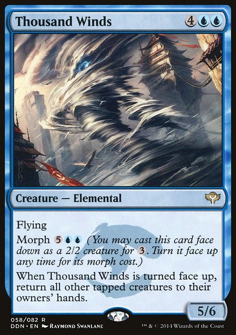 Thousand Winds, Duel Decks: Speed vs. Cunning #58, Magic: The Gathering card
