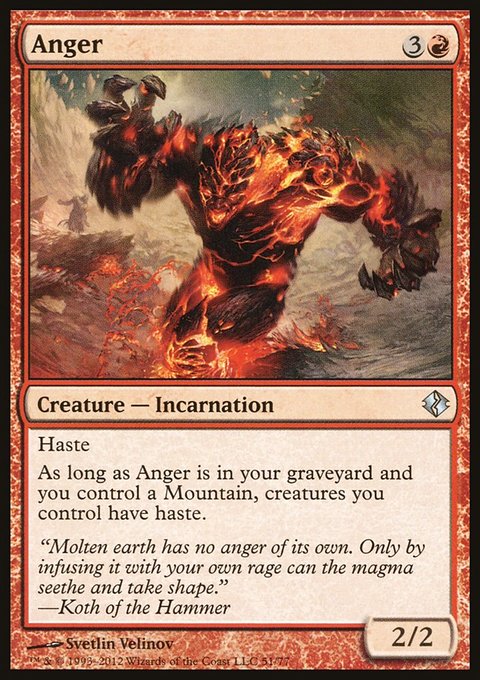 Anger, Duel Decks: Venser vs. Koth #51, Magic: The Gathering card