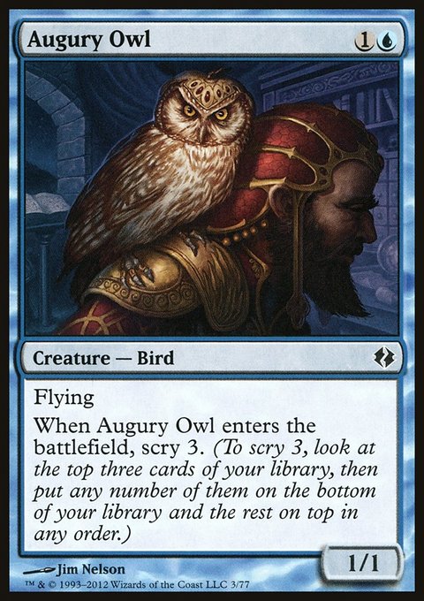 Augury Owl, Duel Decks: Venser vs. Koth #3, Magic: The Gathering card