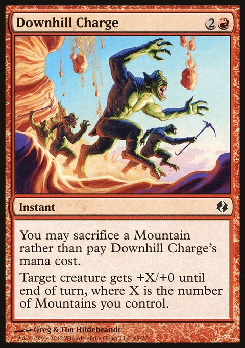 Downhill Charge, Duel Decks: Venser vs. Koth #69, Magic: The Gathering card