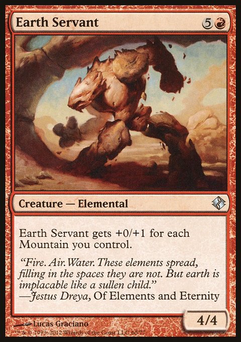 Earth Servant, Duel Decks: Venser vs. Koth #60, Magic: The Gathering card