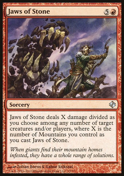 Jaws of Stone, Duel Decks: Venser vs. Koth #72, Magic: The Gathering card