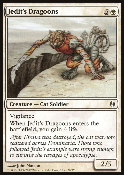 Jedit's Dragoons, Duel Decks: Venser vs. Koth #20, Magic: The Gathering card