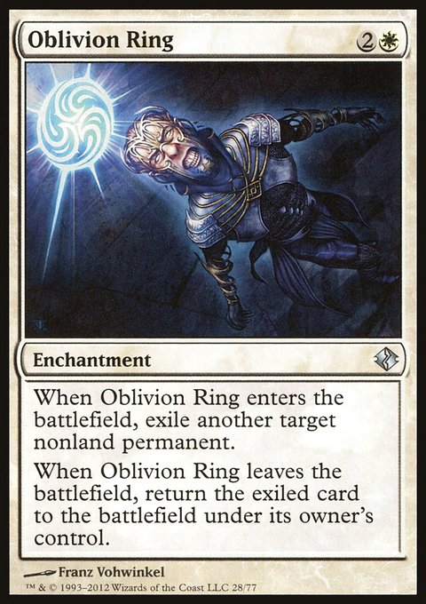Oblivion Ring, Duel Decks: Venser vs. Koth #28, Magic: The Gathering card