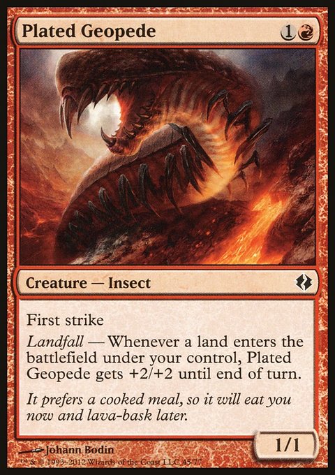 Plated Geopede, Duel Decks: Venser vs. Koth #45, Magic: The Gathering card