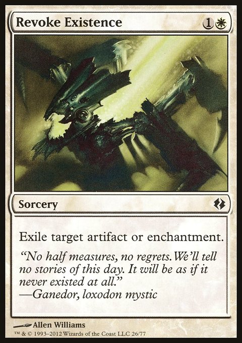 Revoke Existence, Duel Decks: Venser vs. Koth #26, Magic: The Gathering card