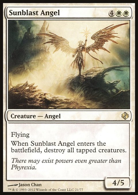 Sunblast Angel, Duel Decks: Venser vs. Koth #21, Magic: The Gathering card