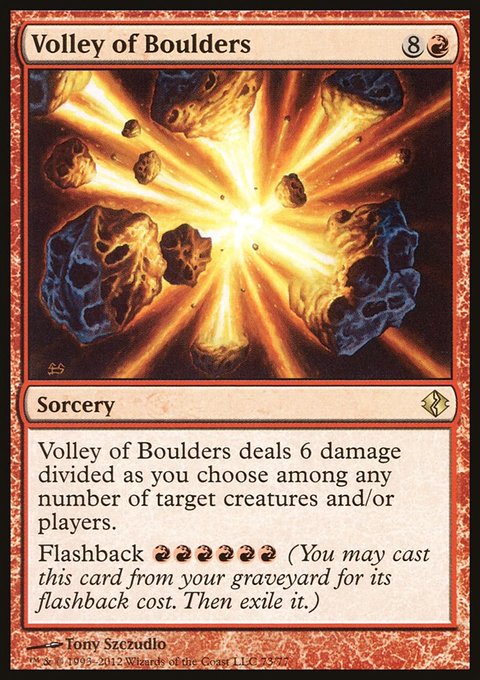 Volley of Boulders, Duel Decks: Venser vs. Koth #73, Magic: The Gathering card