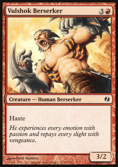 Vulshok Berserker, Duel Decks: Venser vs. Koth #53, Magic: The Gathering card