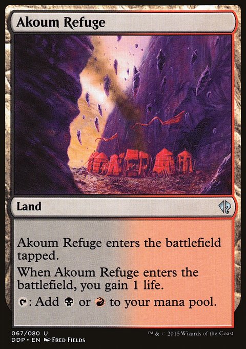 Akoum Refuge, Duel Decks: Zendikar vs. Eldrazi #67, Magic: The Gathering card