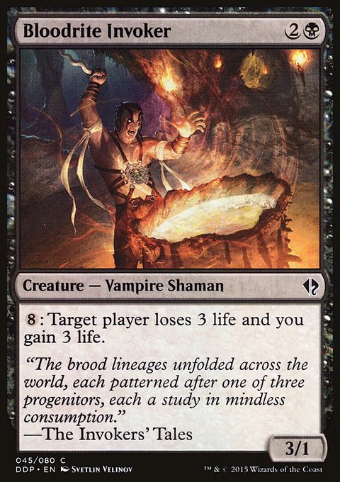 Bloodrite Invoker, Duel Decks: Zendikar vs. Eldrazi #45, Magic: The Gathering card
