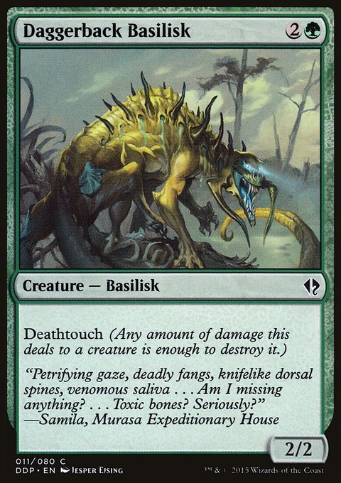 Daggerback Basilisk, Duel Decks: Zendikar vs. Eldrazi #11, Magic: The Gathering card