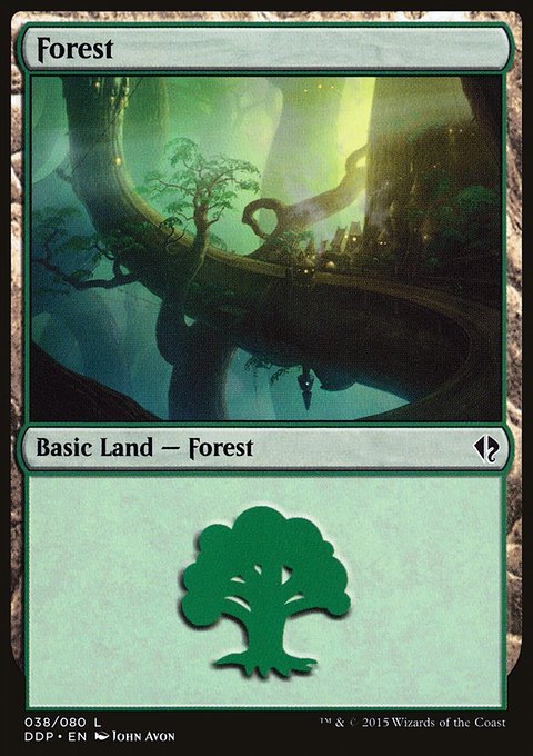 Forest, Duel Decks: Zendikar vs. Eldrazi #38, Magic: The Gathering card