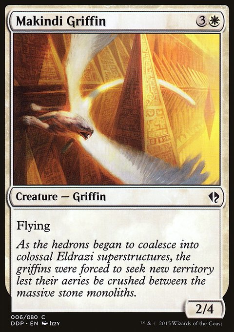 Makindi Griffin, Duel Decks: Zendikar vs. Eldrazi #6, Magic: The Gathering card