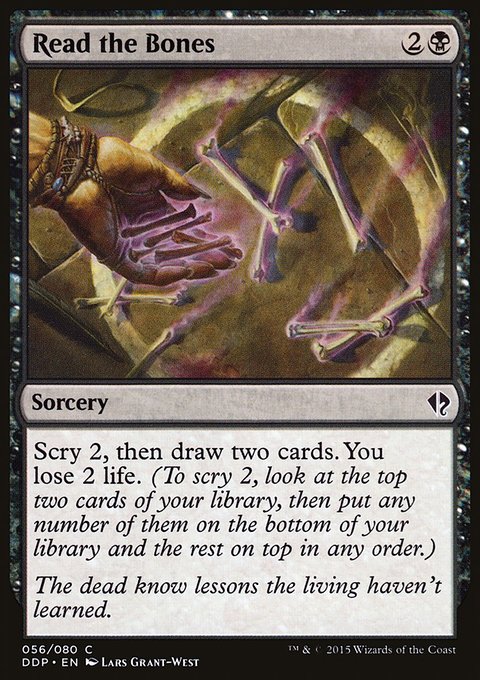 Read the Bones, Duel Decks: Zendikar vs. Eldrazi #56, Magic: The Gathering card