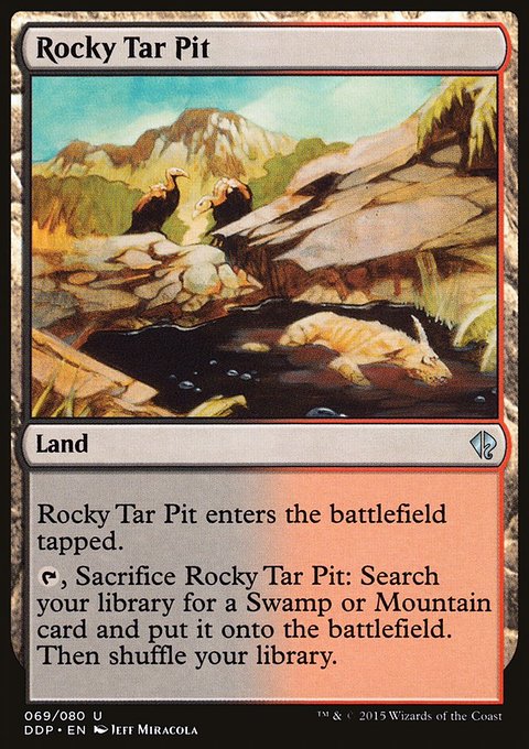 Rocky Tar Pit, Duel Decks: Zendikar vs. Eldrazi #69, Magic: The Gathering card