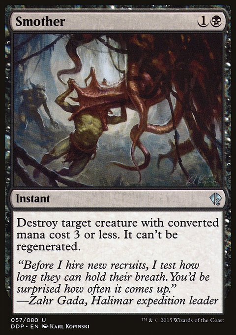 Smother, Duel Decks: Zendikar vs. Eldrazi #57, Magic: The Gathering card