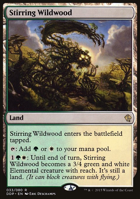 Stirring Wildwood, Duel Decks: Zendikar vs. Eldrazi #33, Magic: The Gathering card