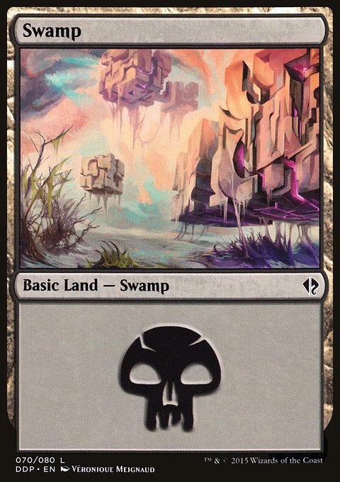 Swamp, Duel Decks: Zendikar vs. Eldrazi #70, Magic: The Gathering card