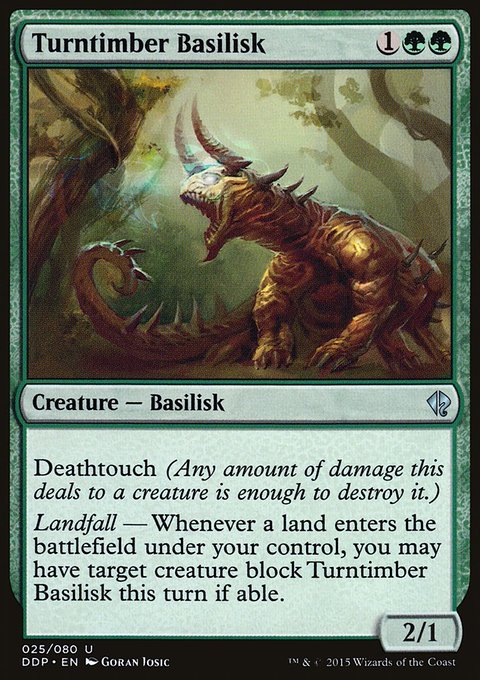 Turntimber Basilisk, Duel Decks: Zendikar vs. Eldrazi #25, Magic: The Gathering card