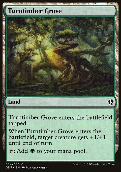 Turntimber Grove, Duel Decks: Zendikar vs. Eldrazi #34, Magic: The Gathering card