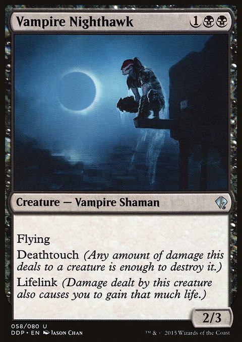 Vampire Nighthawk, Duel Decks: Zendikar vs. Eldrazi #58, Magic: The Gathering card