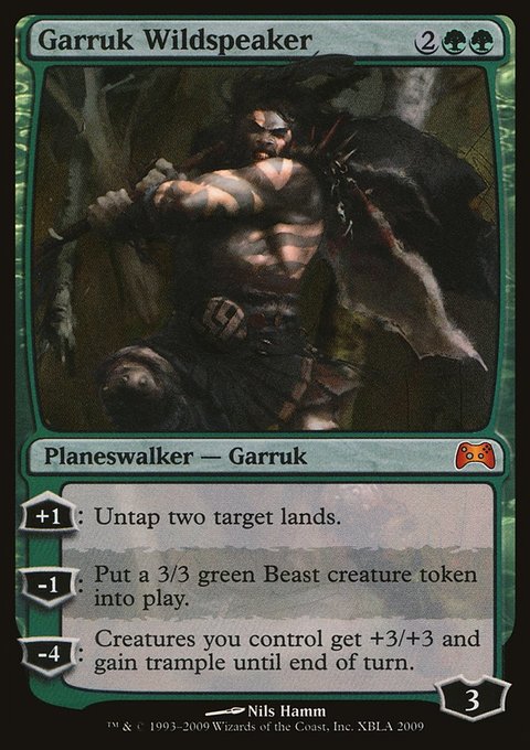 Garruk Wildspeaker, Duels of the Planeswalkers 2009 Promos #1, Magic: The Gathering card