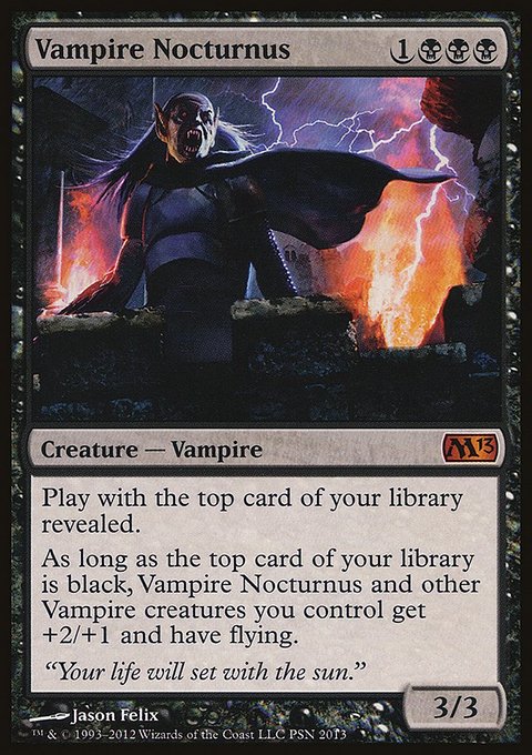 Vampire Nocturnus, Duels of the Planeswalkers 2013 Promos #3, Magic: The Gathering card