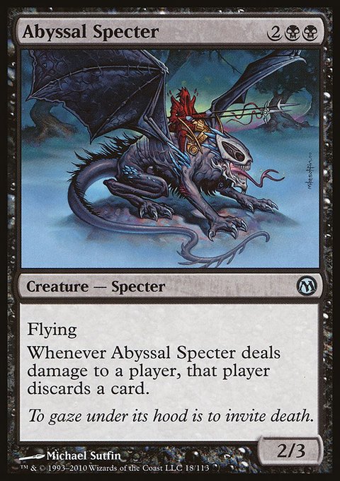 Abyssal Specter, Duels of the Planeswalkers #18, Magic: The Gathering card