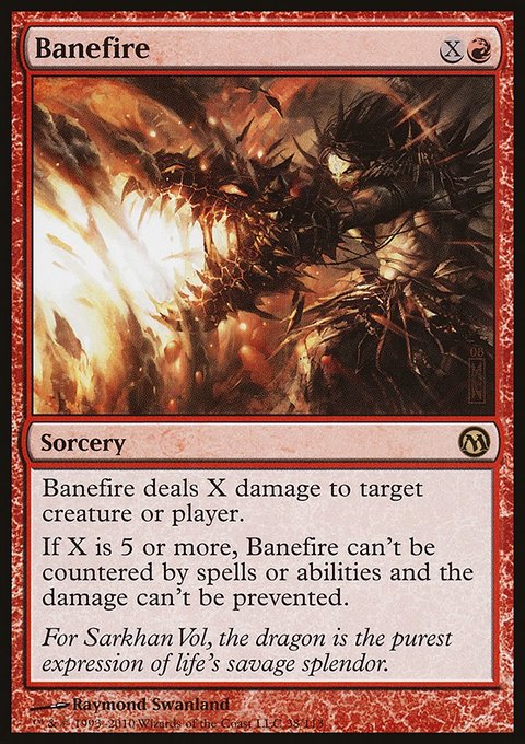 Banefire, Duels of the Planeswalkers #38, Magic: The Gathering card