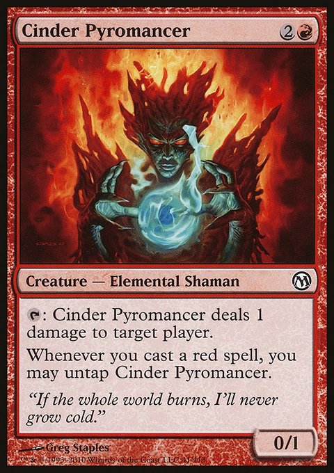 Cinder Pyromancer, Duels of the Planeswalkers #41, Magic: The Gathering card
