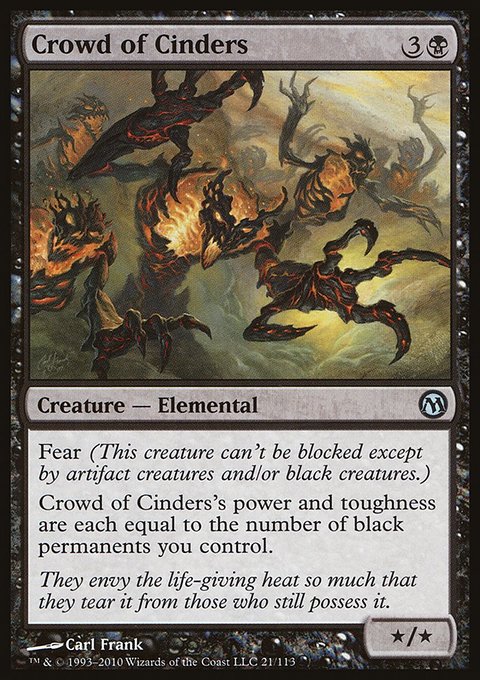 Crowd of Cinders, Duels of the Planeswalkers #21, Magic: The Gathering card