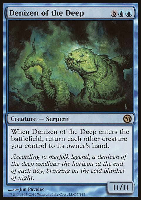 Denizen of the Deep, Duels of the Planeswalkers #7, Magic: The Gathering card
