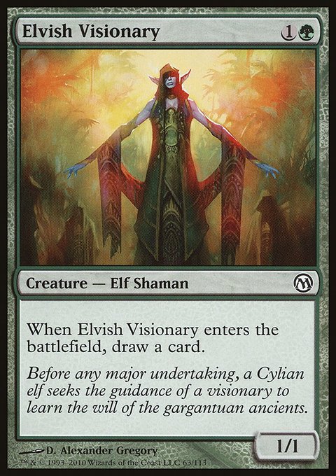 Elvish Visionary, Duels of the Planeswalkers #63, Magic: The Gathering card