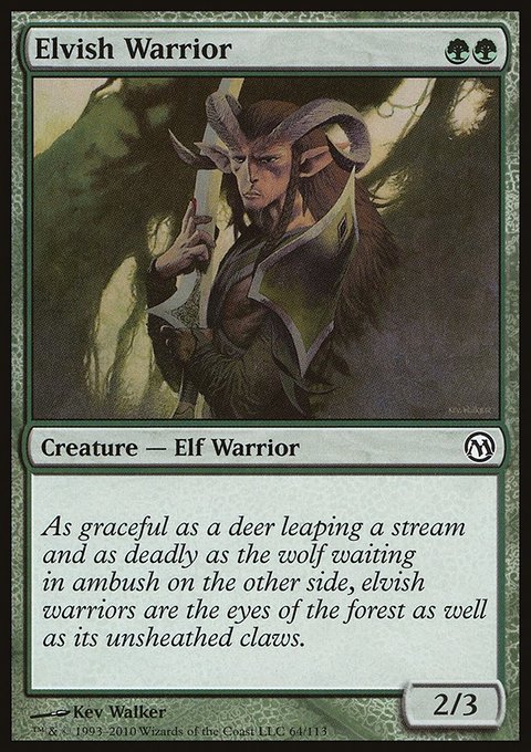 Elvish Warrior, Duels of the Planeswalkers #64, Magic: The Gathering card