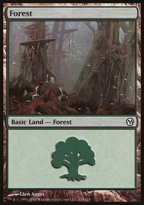 Forest, Duels of the Planeswalkers #110, Magic: The Gathering card