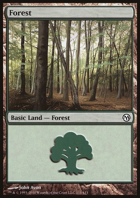 Forest, Duels of the Planeswalkers #111, Magic: The Gathering card