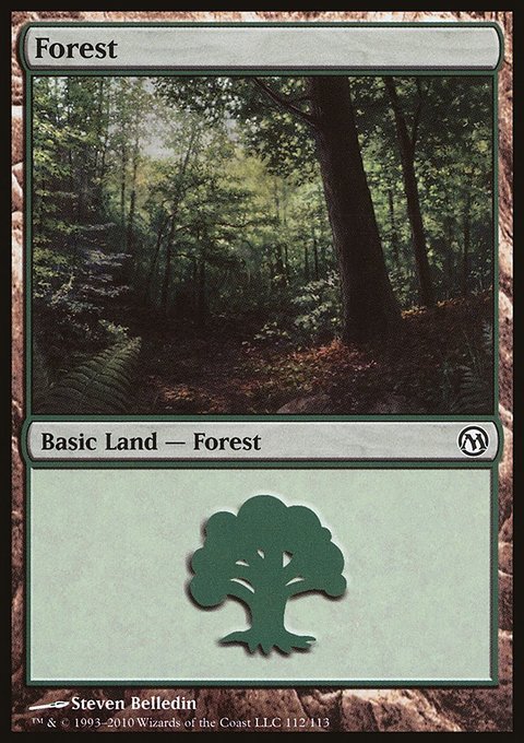 Forest, Duels of the Planeswalkers #112, Magic: The Gathering card