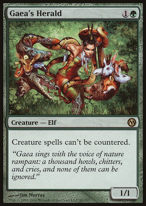 Gaea's Herald, Duels of the Planeswalkers #65, Magic: The Gathering card