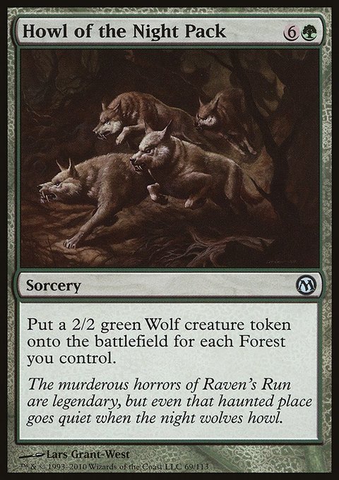 Howl of the Night Pack, Duels of the Planeswalkers #69, Magic: The Gathering card