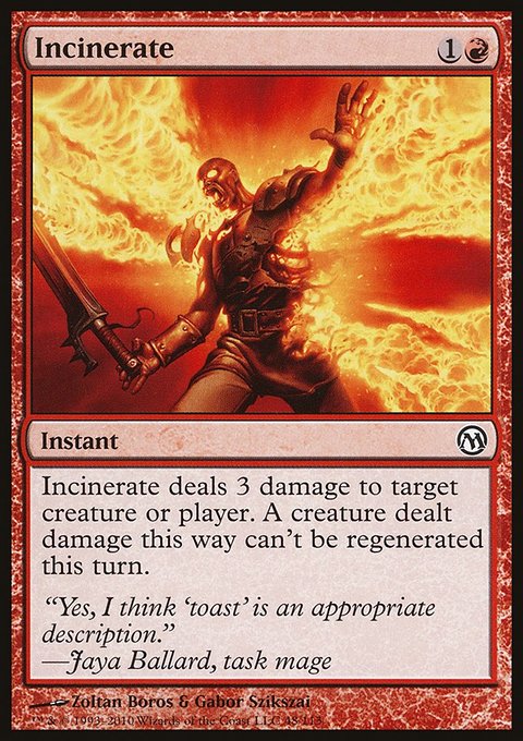 Incinerate, Duels of the Planeswalkers #48, Magic: The Gathering card