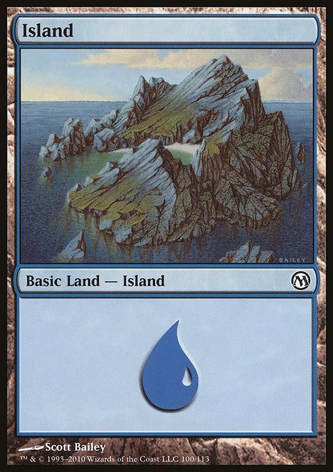 Island, Duels of the Planeswalkers #100, Magic: The Gathering card