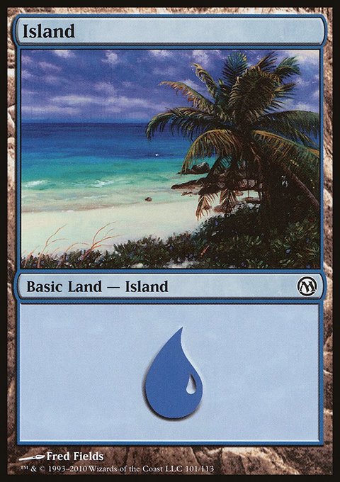 Island, Duels of the Planeswalkers #101, Magic: The Gathering card