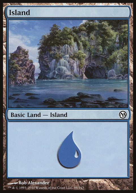 Island, Duels of the Planeswalkers #98, Magic: The Gathering card