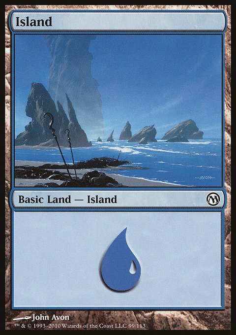 Island, Duels of the Planeswalkers #99, Magic: The Gathering card