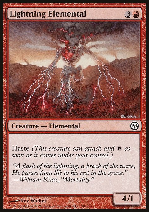 Lightning Elemental, Duels of the Planeswalkers #50, Magic: The Gathering card