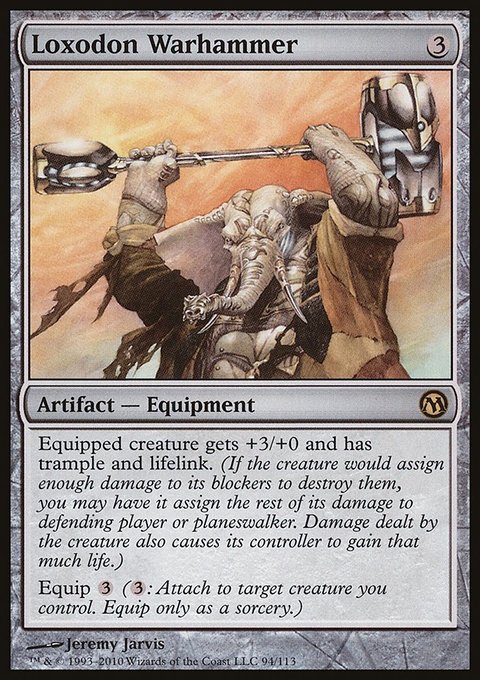 Loxodon Warhammer, Duels of the Planeswalkers #94, Magic: The Gathering card