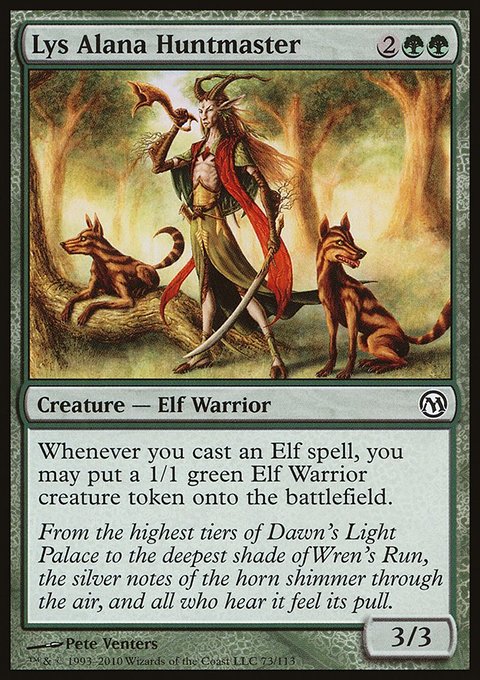 Lys Alana Huntmaster, Duels of the Planeswalkers #73, Magic: The Gathering card