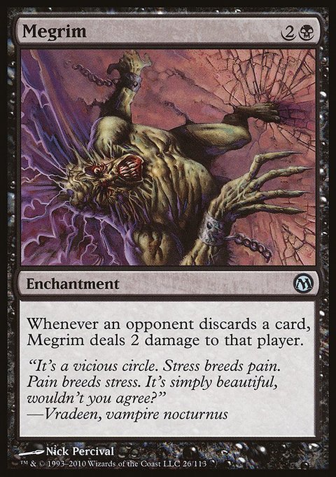 Megrim, Duels of the Planeswalkers #26, Magic: The Gathering card